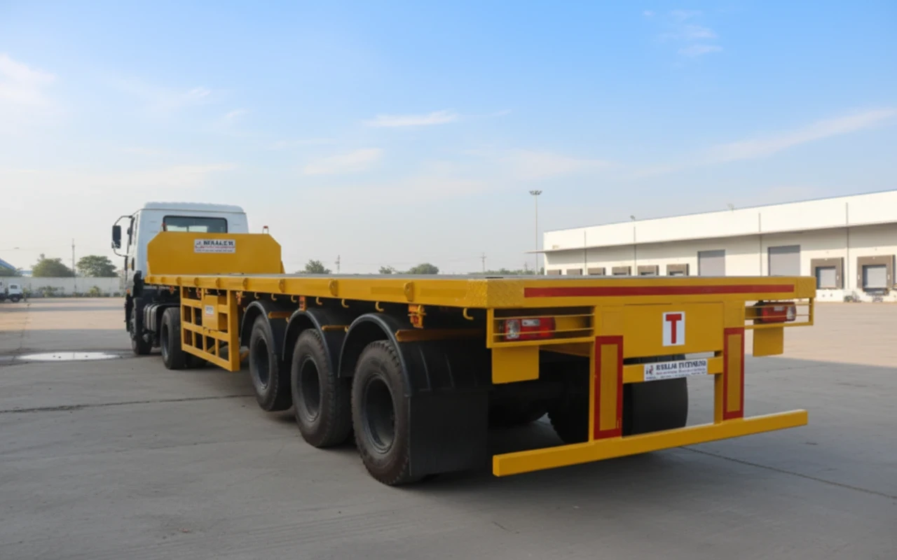 Tip Trailer Loaded View