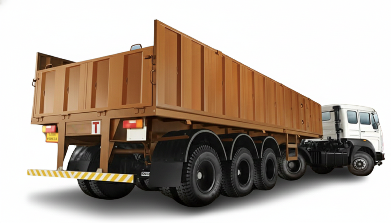 Tip Trailer Front View