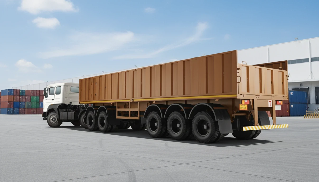 Tip Trailer Rear View