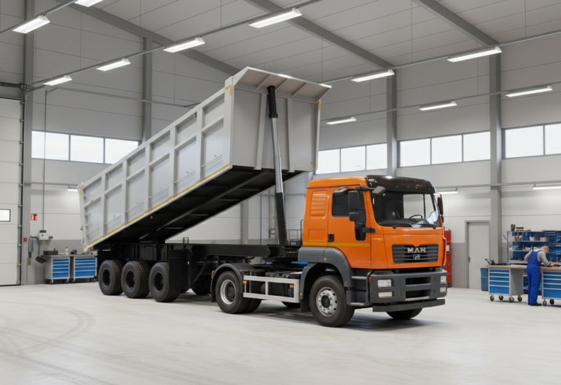 Tip Trailer Side View